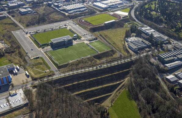 Die IMS-Arena in Velbert: Hier könnte Türkspor Dortmund seine ersten Heimspiele austragen.