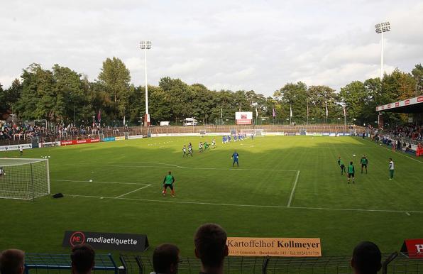 Das Heidewaldstadion in Gütersloh.