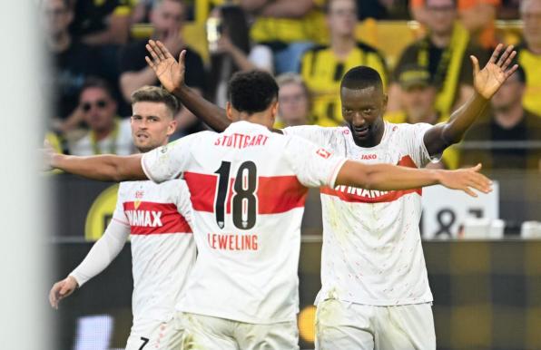 Serhou Guirassy (rechts) jubelt künftig für Borussia Dortmund.
