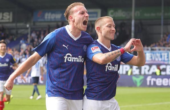 Die Ex-Schalker Timo becker und Lewis Holtby.