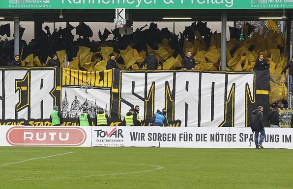 Reisefreudig: Die Fans von Alemannia Aachen.