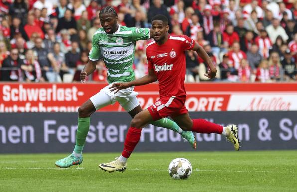 Glody Ngyombo im Niederrheinpokal-Finale zwischen RWO und RWE.