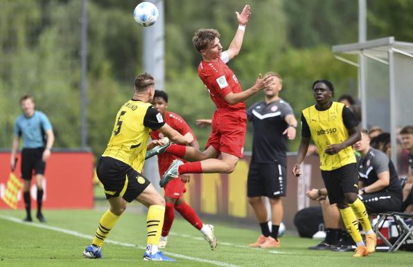 Die RWE-U19 musste sich mit 0:5 gegen den BVB geschlagen geben.