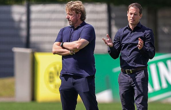 Beim BVB herrscht Unruhe um Sven Mislintat (links). 