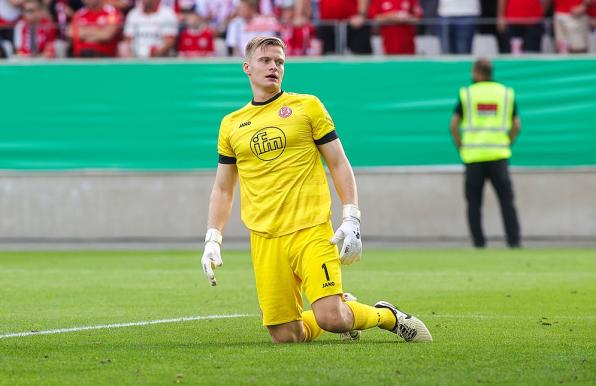 Ein starker Jakob Golz reichte RWE gegen Leipzig nicht aus.