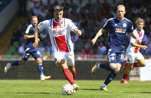 Moritz Stoppelkamp war am 5. Spieltag der Regionalliga West einmal mehr der Mann des Tages für RWO.