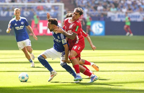 Schalke und der 1. FC Köln lieferten sich einige packende Zweikämpfe. 