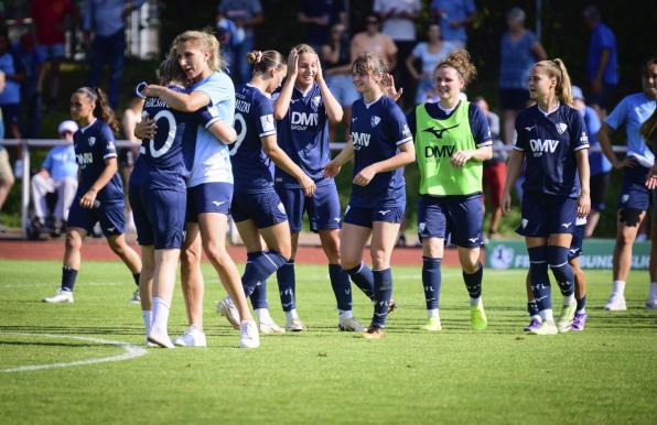 Die Frauen des VfL Bochum freuen sich über den gelungenen Start in die 2. Bundesliga. 