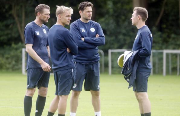 Daniel Balk (r.) ist nicht mehr Co-Trainer von Rot-Weiß Oberhausen.