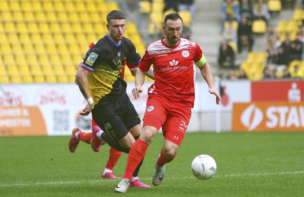 Kilian Pagliuca, hier noch im Aachener Dress, machte ein starkes Debüt für den MSV.