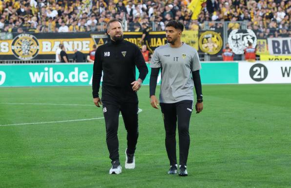 Heiner Backhaus mit seinem Co-Trainer Ilyas Trenz.