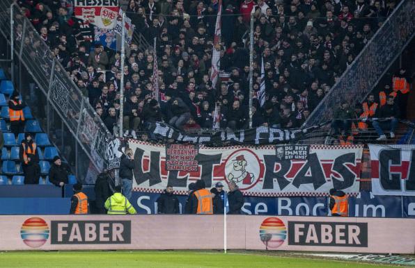 Die Fans des VfB Stuttgart in Bochum.