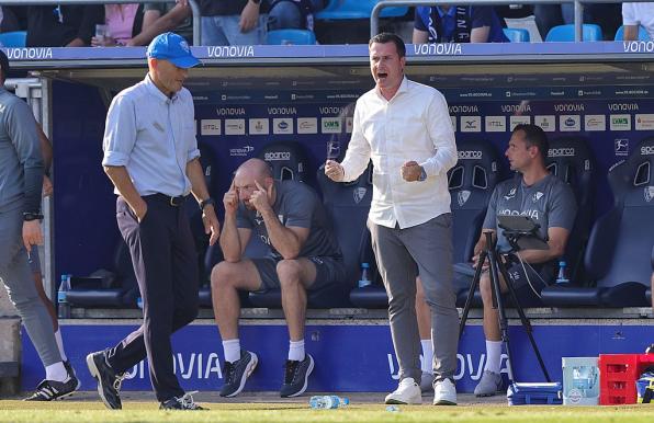 Marc Lettau (rechts) will weiter an Trainer Peter Zeidler festhalten.