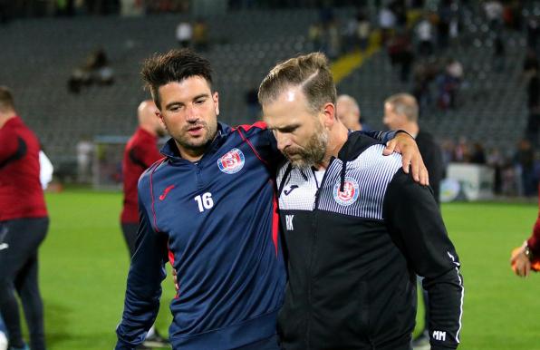 Marco Terrazzino (links) und sein Trainer Rene Klingbeil (rechts).