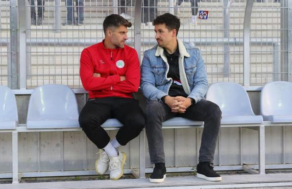 Dennis Lichtenwimmer (rechts) hofft, dass Moritz Stoppelkamp noch in diesem Jahr RWO helfen kann.