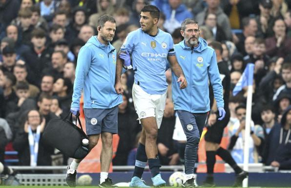 Rodri (Mitte) von Manchester City hatte schon mehrfach Kritik geübt.