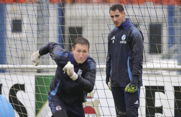 Torwarttraining auf Schalke.