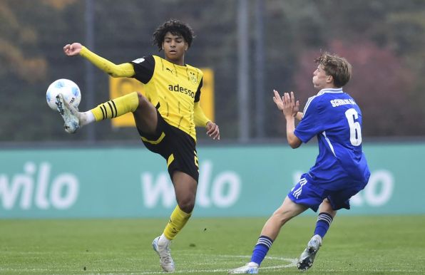 Beeindruckte im U19-Derby: BVB-Talent Mathis Albert.