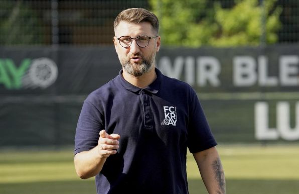 Der FC Kray gewann auch ohne seinen Cheftrainer Bartosz Maslon.