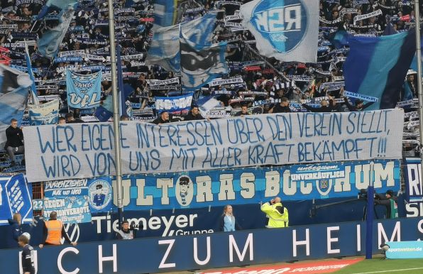 Das Banner der Bochumer Ultras.