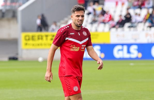 RWE-Spielmacher Ahmet Arslan musste am Mittwoch das Training abbrechen. 