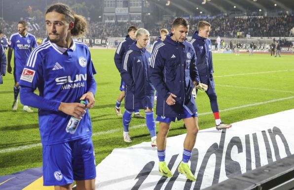 Enttäuschte Gesichter beim FC Schalke 04 nach dem Remis in Ulm. 