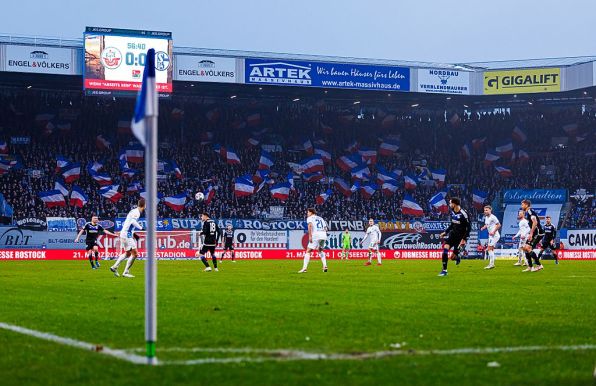 Das Ostseestadion in Rostock.