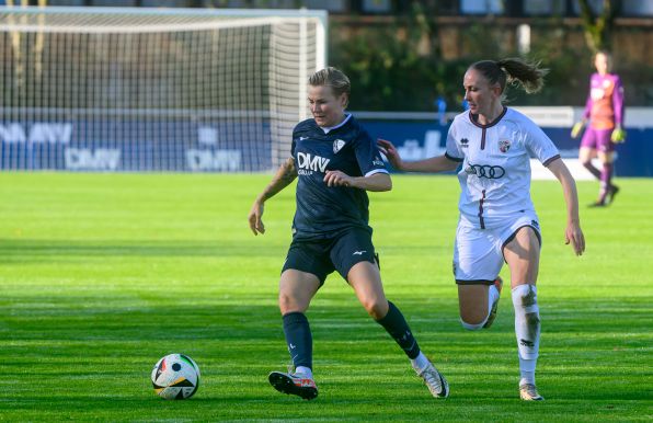 Sarah Freutel (l.) erzielte den Treffer für den VfL Bochum.